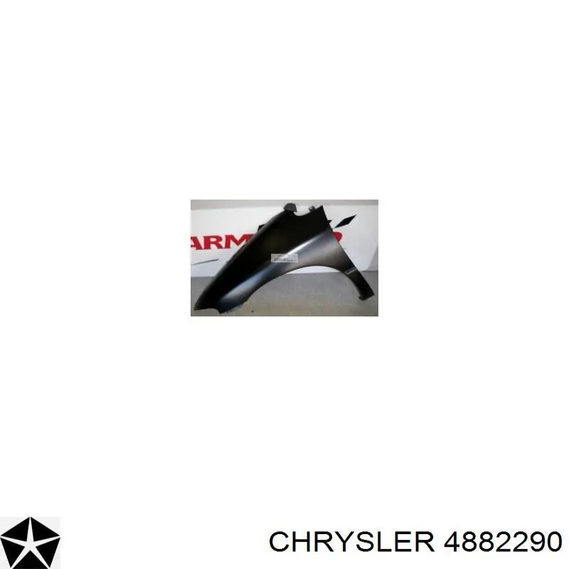 Pára-lama dianteiro direito para Chrysler Voyager II GS 