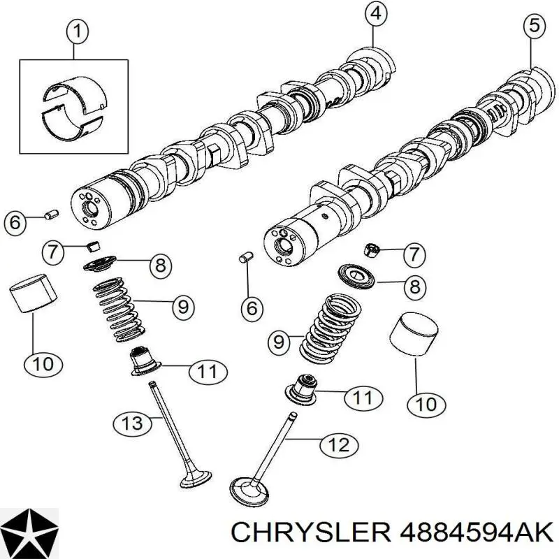  Chrysler 4884594AK preço, a partir de 7,18 USD