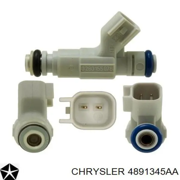 Compre 4891345AA Chrysler Injetor de injeção de combustível