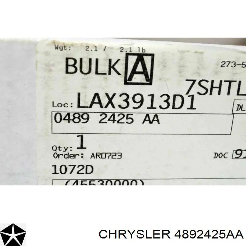 Compre 4892425AA Chrysler Bomba de água (bomba) de esfriamento