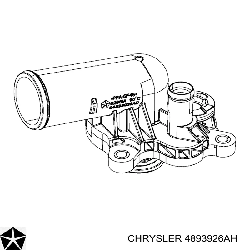 4893926AH Chrysler Caixa do termostato