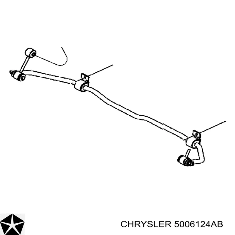 5006124AB Chrysler Bucha de estabilizador traseiro