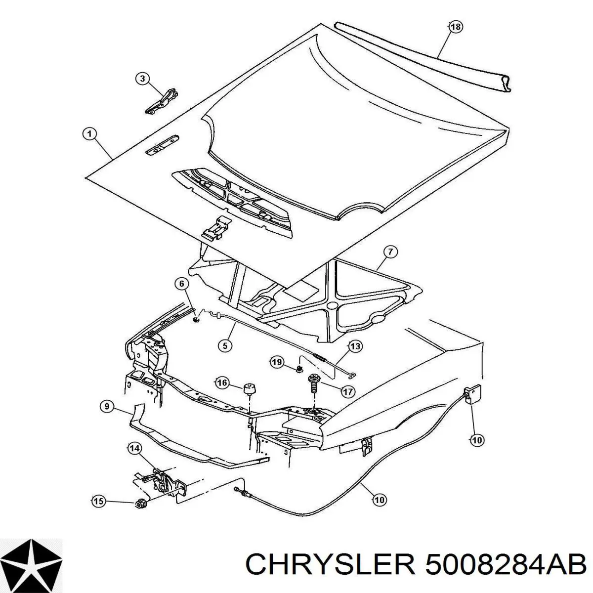 Chrysler 5008284AB preço, a partir de 13,27 USD