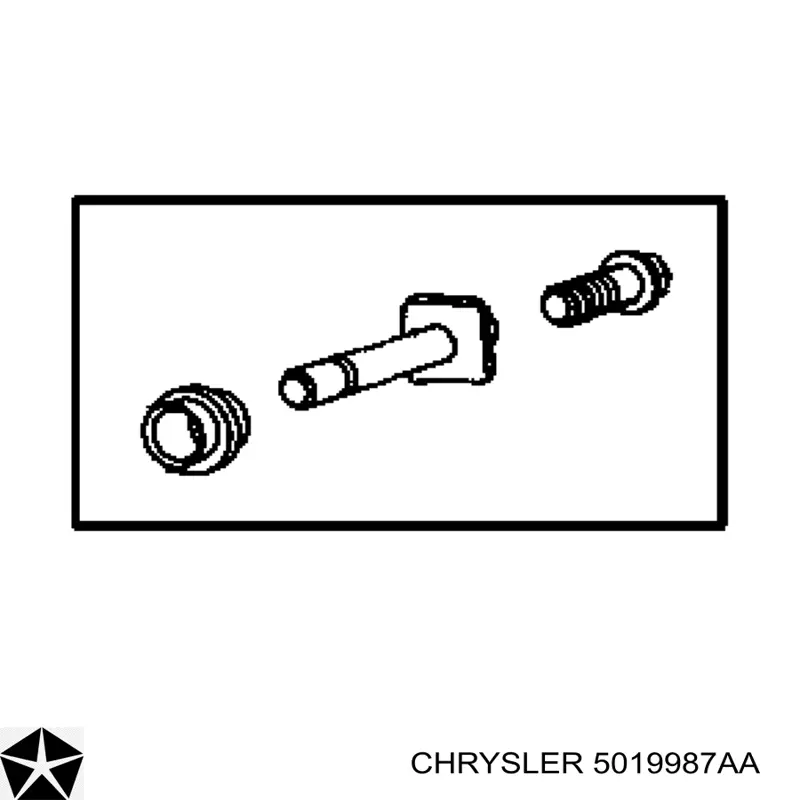 5019987AA Chrysler Kit de reparação de suporte do freio dianteiro