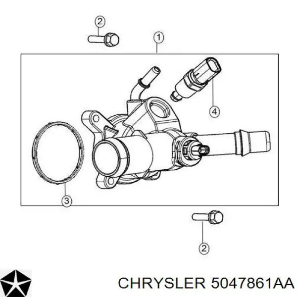 Caixa do termostato Chrysler 5047861AA preço, a partir de 52,35 USD