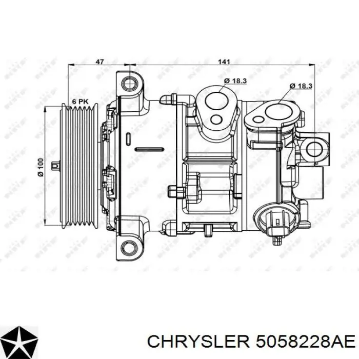 Compre 5058228AE Chrysler Compressor de aparelho de ar condicionado
