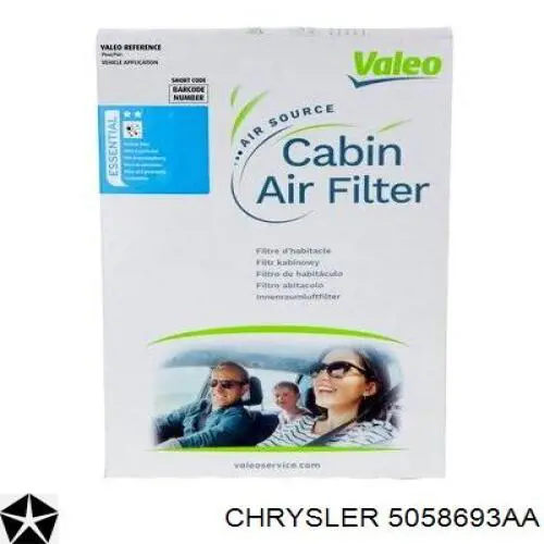 Filtro de salão Chrysler 5058693AA preço, a partir de 5,49 USD