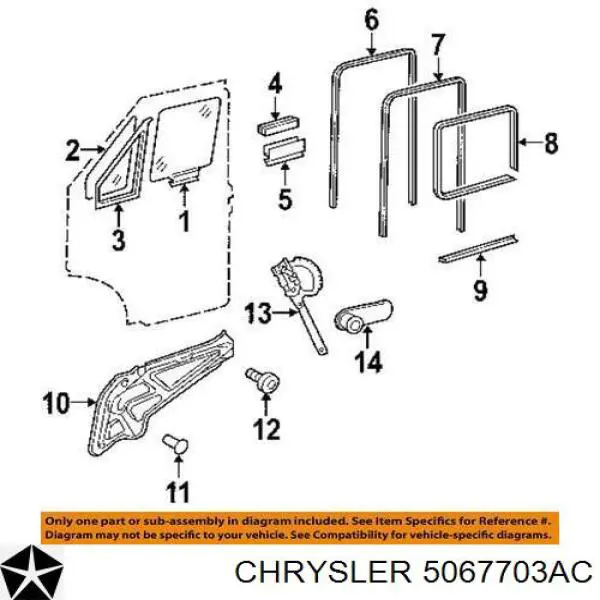  Chrysler 5067703AC preço, a partir de  