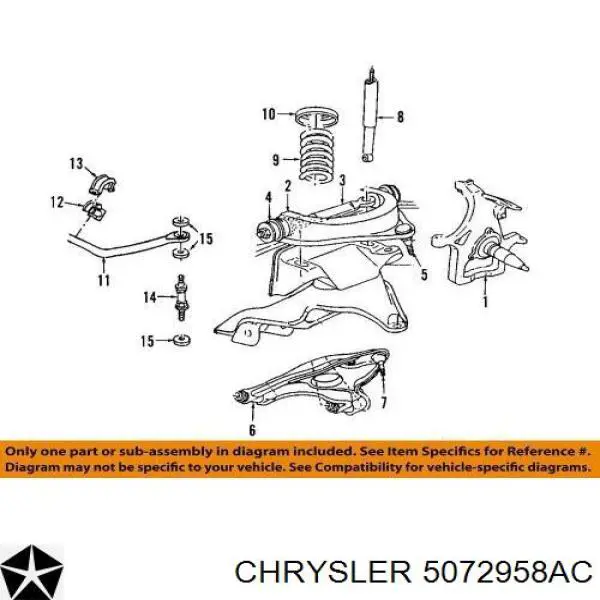5072958AC Chrysler Suporte de esfera inferior