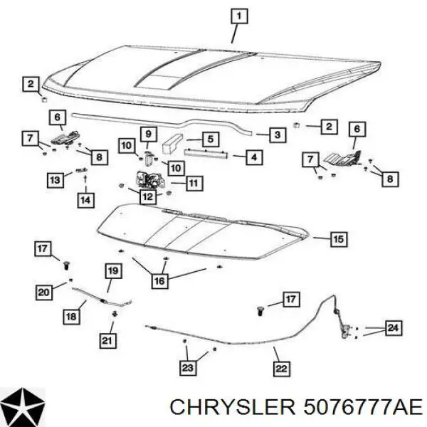 5076777AE Chrysler Capota