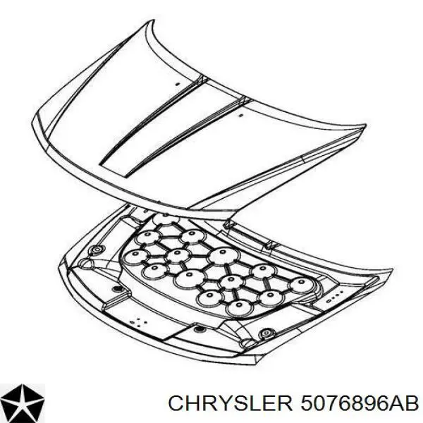 Isolamento de ruído da capota Chrysler 5076896AB preço, a partir de  USD