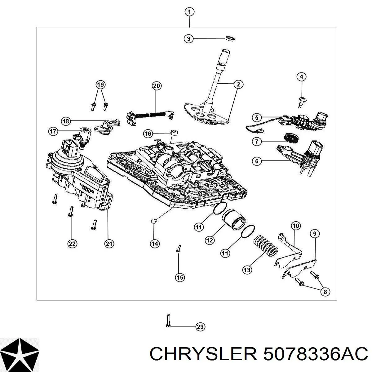  Chrysler 5078336AA preço, a partir de  USD