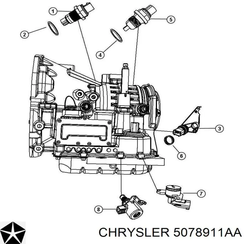  Chrysler 5078911AA preço, a partir de  USD