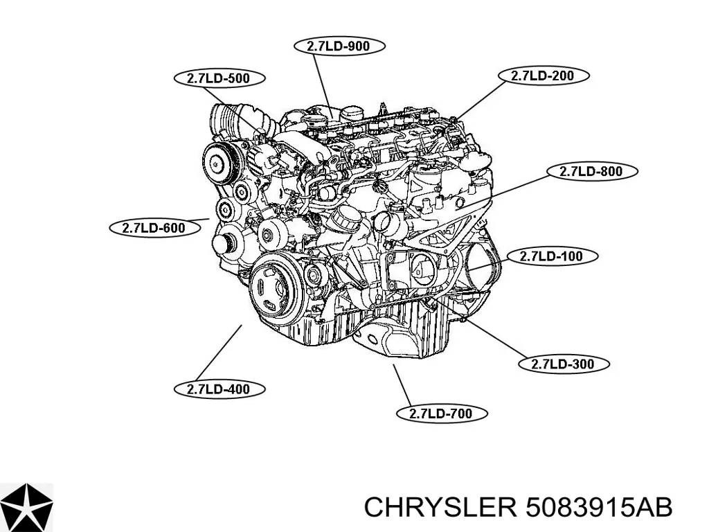 Compre 5083915AB Chrysler Grupo de contato de fecho de ignição