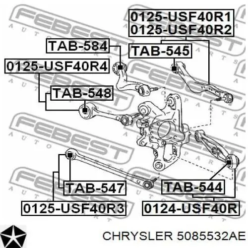  Chrysler 5085532AE preço, a partir de 146,42 USD