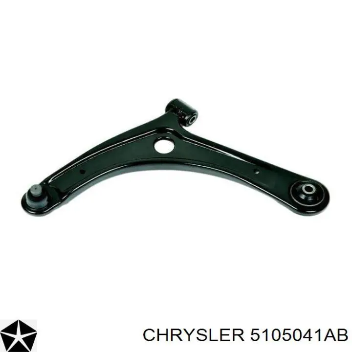 5105041AB Chrysler Braço oscilante inferior esquerdo de suspensão dianteira