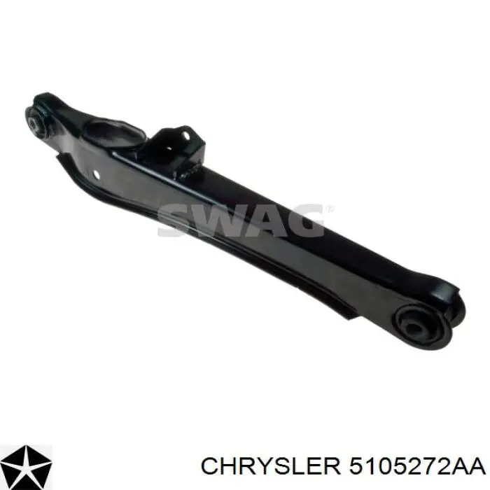Compre 5105272AA Chrysler Braço oscilante inferior esquerdo de suspensão traseira/direita