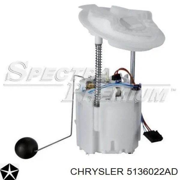 5136022AD Chrysler Módulo de bomba de combustível com sensor do nível de combustível