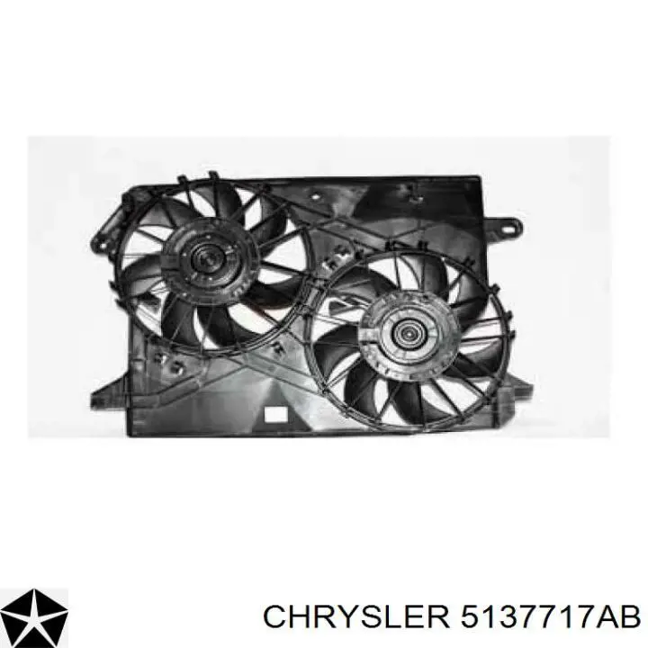  Ventilador elétrico de esfriamento montado (motor + roda de aletas) Chrysler 300 C sedan (2005 - 2010) C