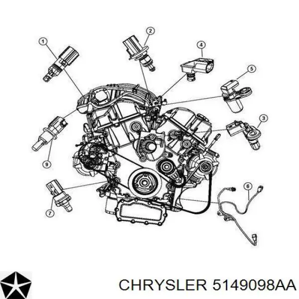 Sensor de pressão de óleo Chrysler 5149098AA preço, a partir de 6,34 USD