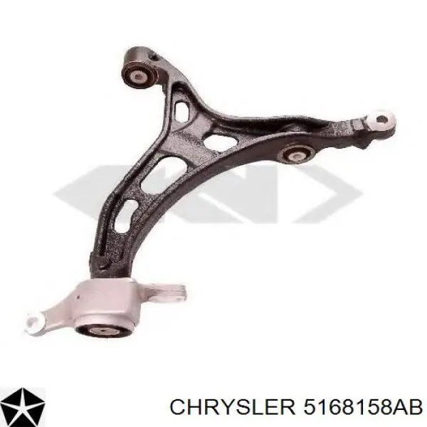 Braço oscilante inferior direito de suspensão dianteira Chrysler 5168158AB preço, a partir de 139,27 USD