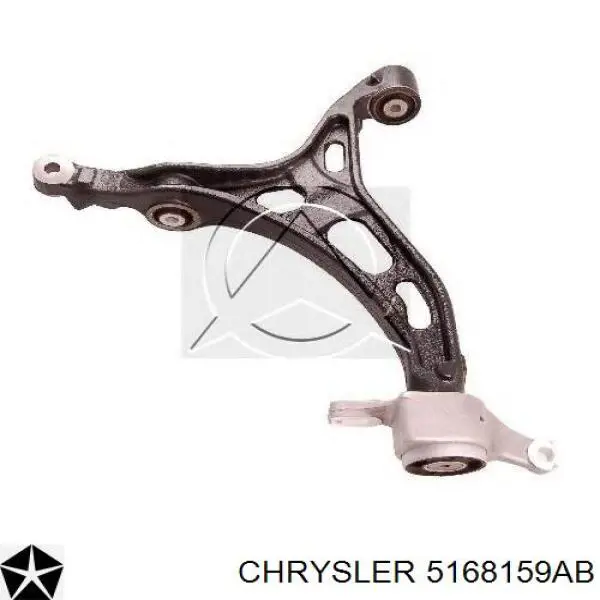 5168159AB Chrysler Braço oscilante inferior esquerdo de suspensão dianteira