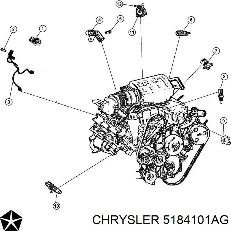 Válvula eletromagnética de posição (de fases) da árvore distribuidora Chrysler 5184101AG preço, a partir de 90,51 USD