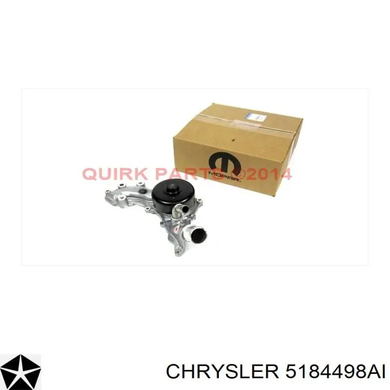 Bomba de água (bomba) de esfriamento Chrysler 5184498AI preço, a partir de 89,85 USD