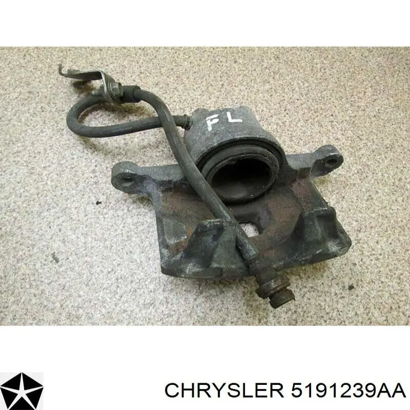 5191239AA Chrysler Suporte do freio dianteiro esquerdo