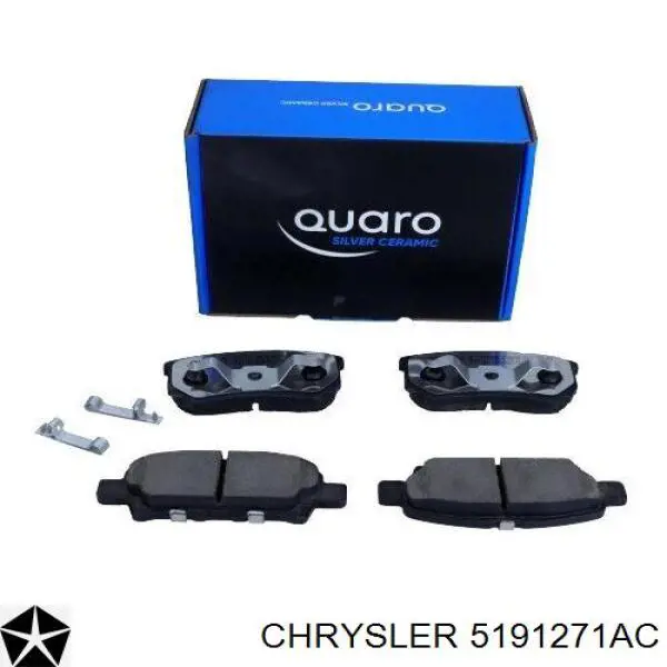 Sapatas do freio traseiras de disco Chrysler 5191271AC preço, a partir de 20,67 USD