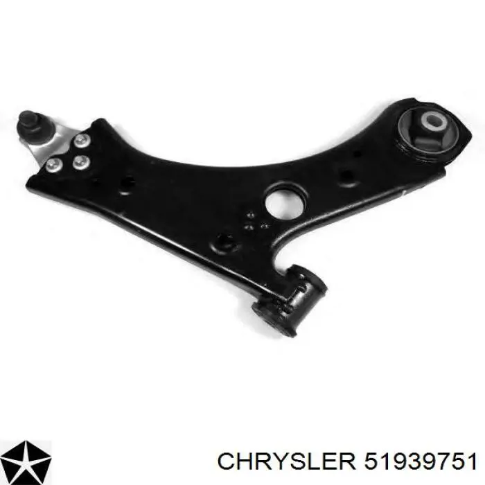 51939751 Chrysler Braço oscilante inferior direito de suspensão dianteira