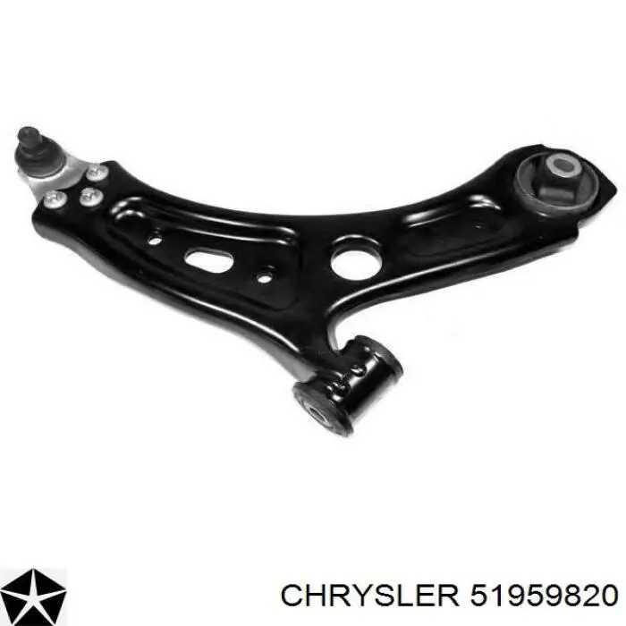 51959820 Chrysler Braço oscilante inferior direito de suspensão dianteira