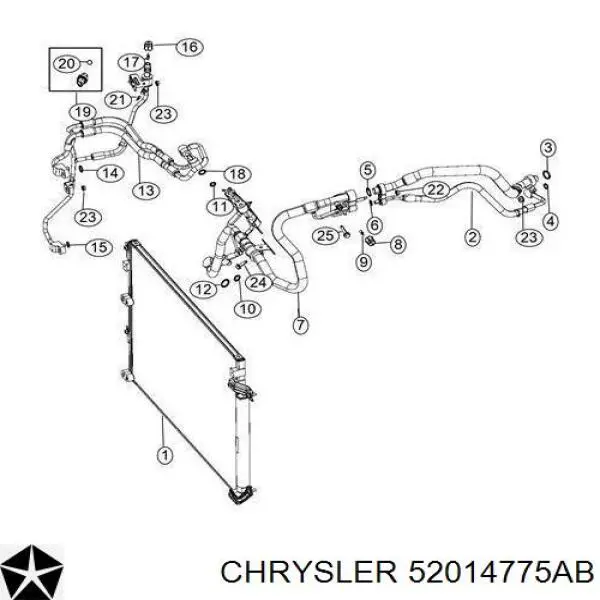 Radiador de aparelho de ar condicionado Chrysler 52014775AB preço, a partir de 139,61 USD