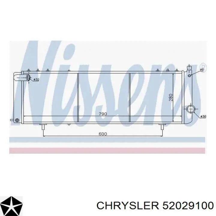 Compre 52029100 Chrysler Radiador de esfriamento de motor