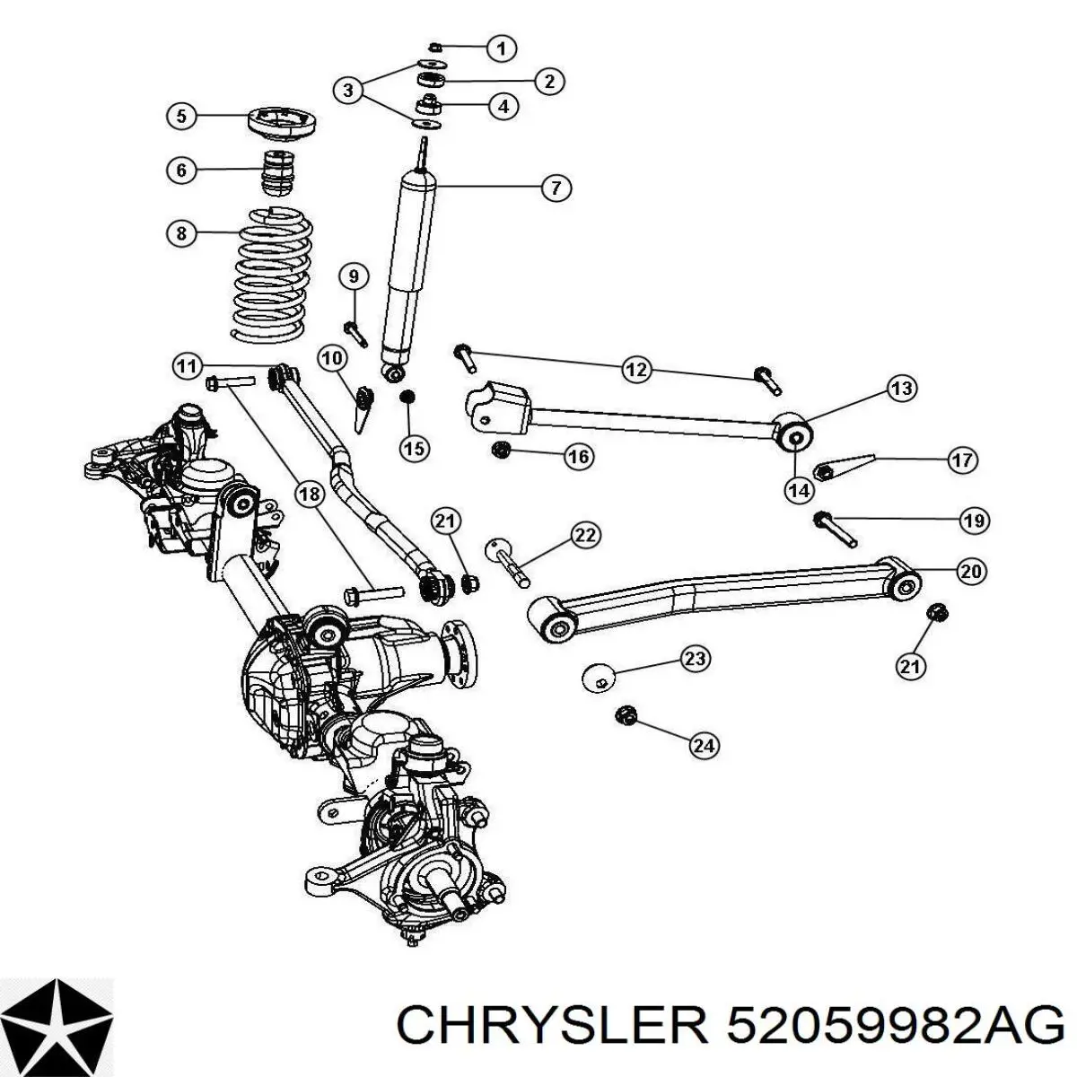  Chrysler 52059982AF preço, a partir de 190,16 USD