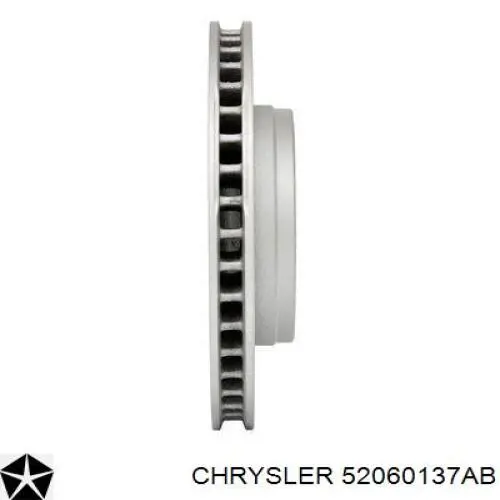 52060137AB Chrysler Disco do freio dianteiro