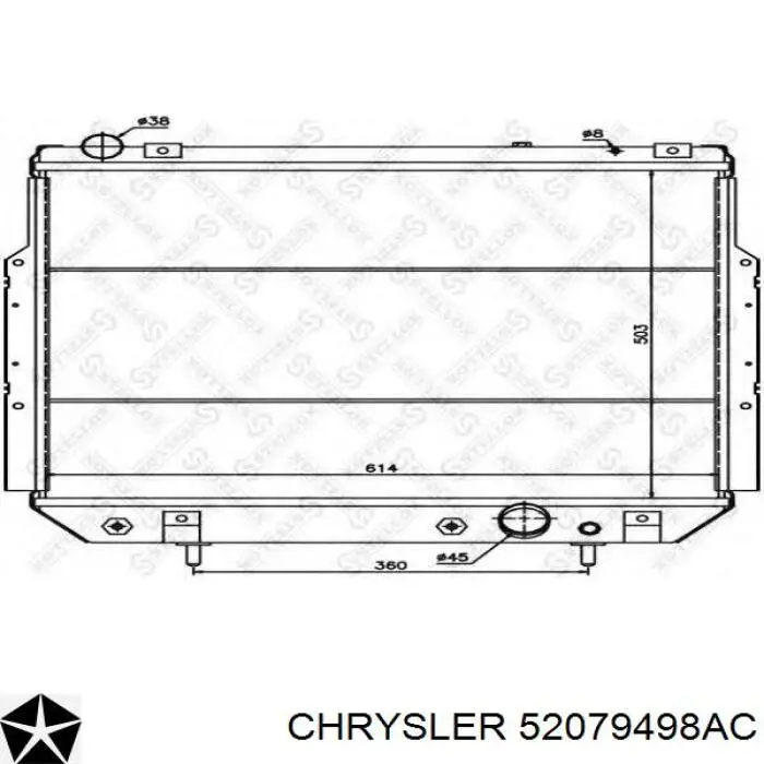 Compre 52079498AC Chrysler Radiador de esfriamento de motor