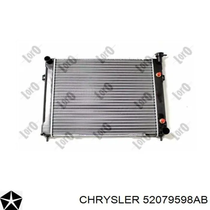 52079598AB Chrysler Radiador de esfriamento de motor