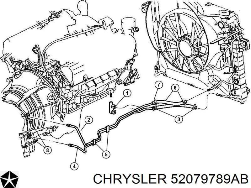  52079789AB Mitsubishi