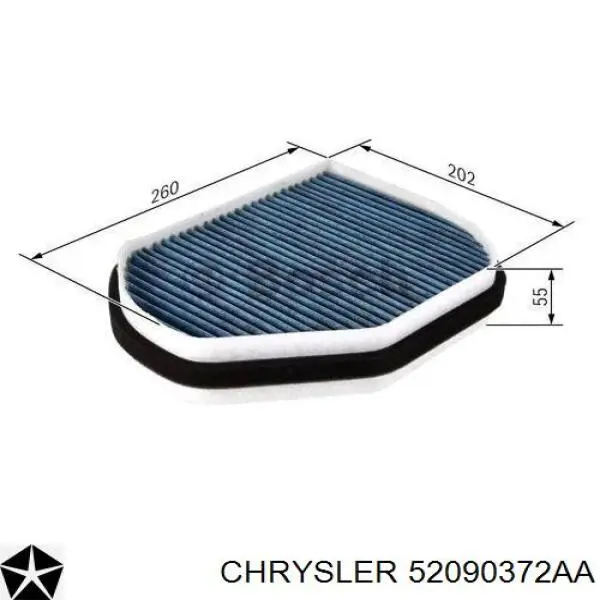 52090372AA Chrysler Braçadeira de fixação de catalisador para a turbina