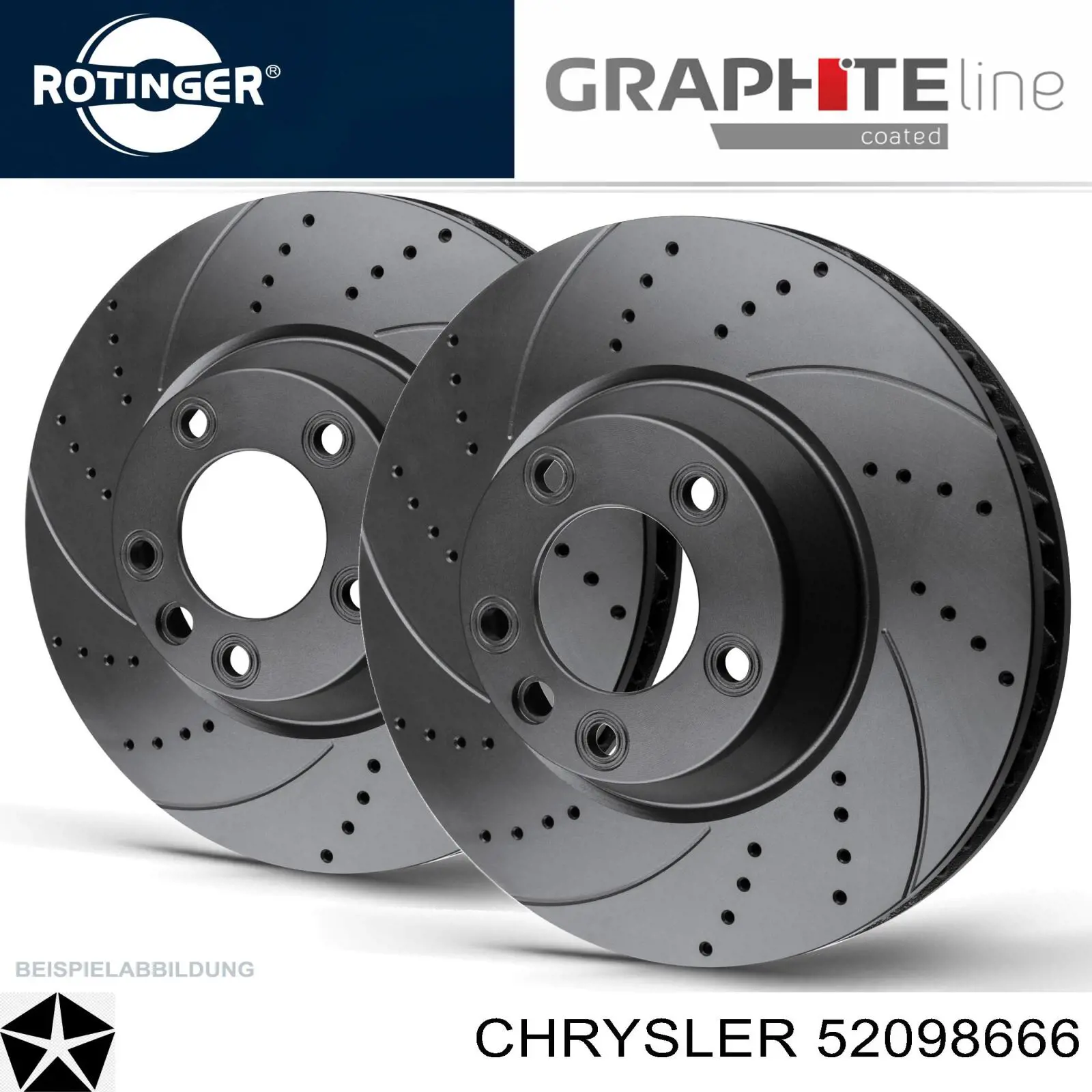 Disco do freio traseiro Chrysler 52098666 preço, a partir de 53,27 USD