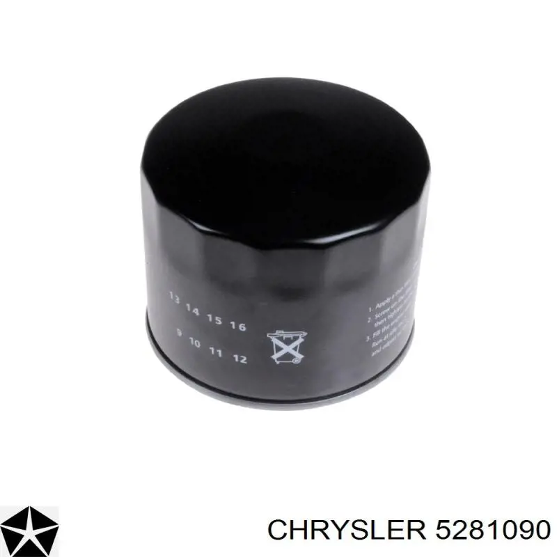 5281090 Chrysler Filtro de óleo
