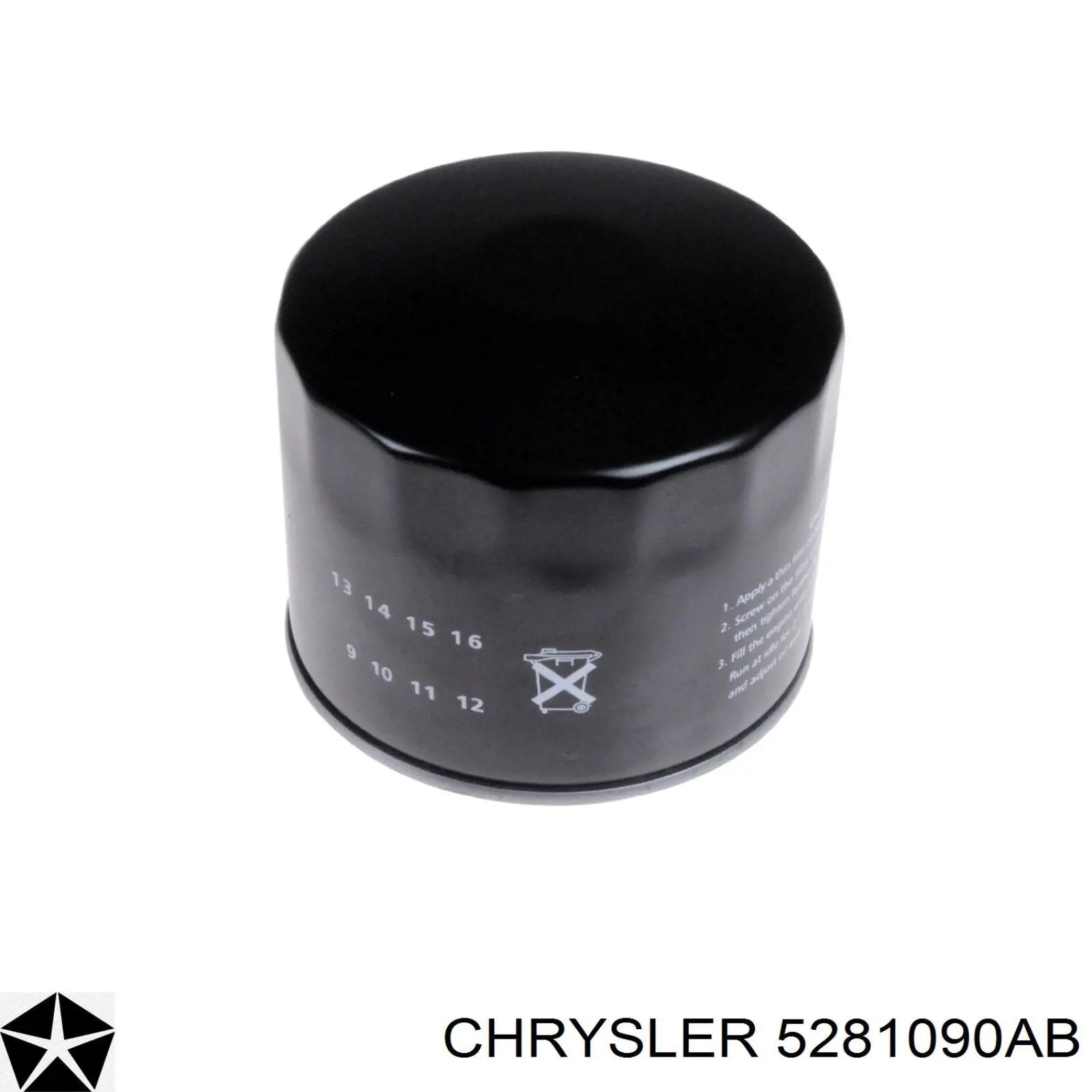 Filtro de óleo Chrysler 5281090AB preço, a partir de 6,82 USD