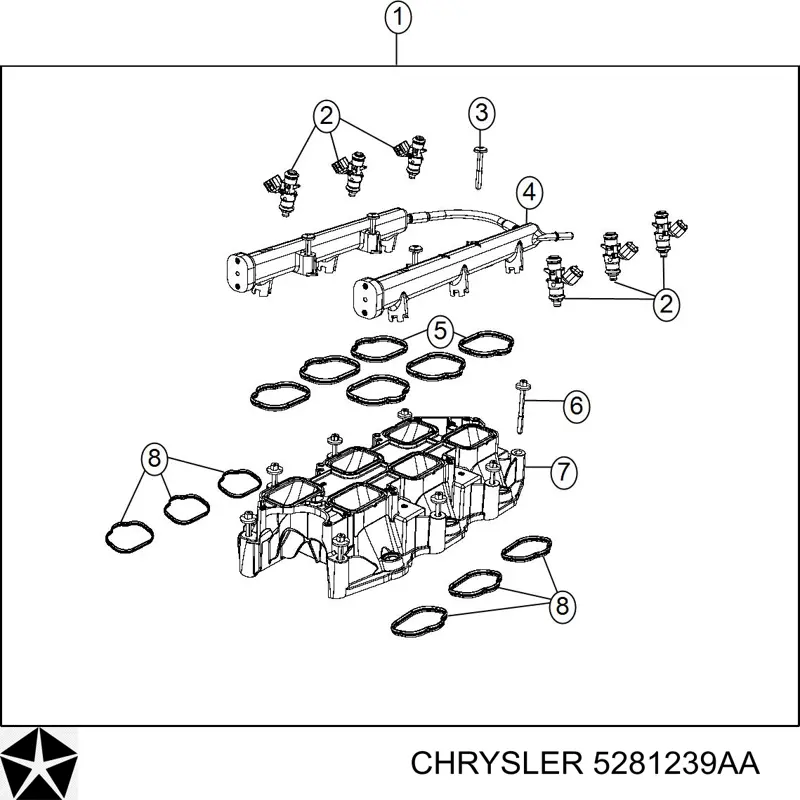 Compre 5281239AA Chrysler Kit de embraiagem (3 peças)
