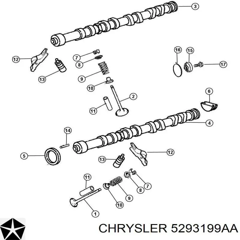  Chrysler 5293199AA preço, a partir de  USD
