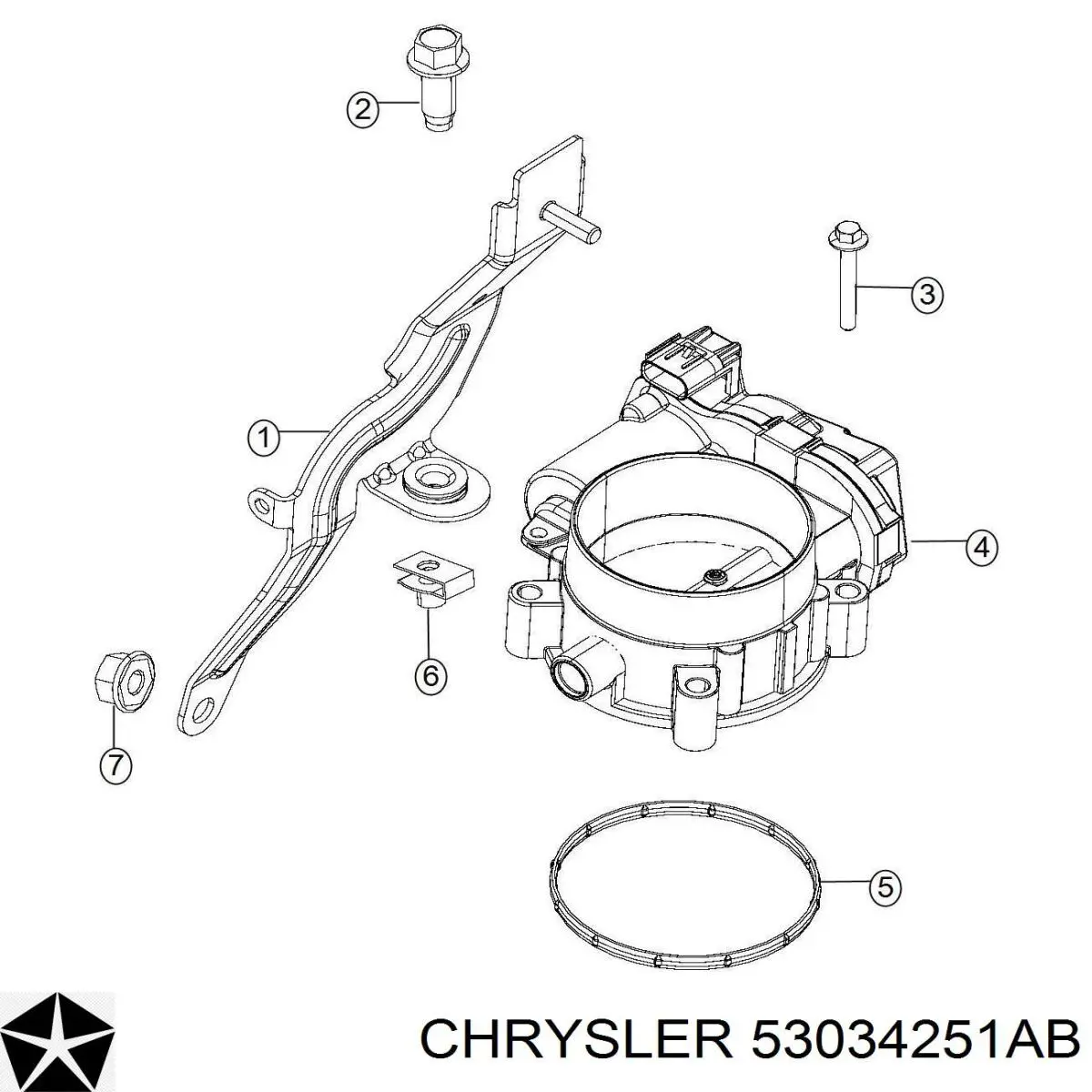 Válvula de borboleta montada Chrysler 53034251AB preço, a partir de 645,60 USD