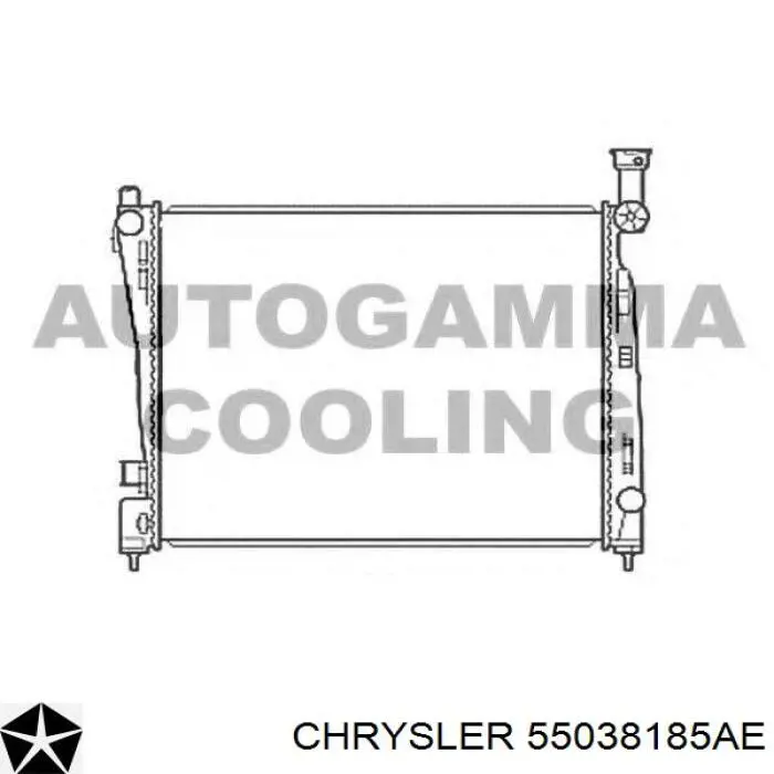 55038185AE Chrysler Radiador de esfriamento de motor