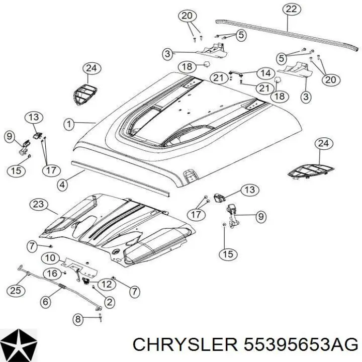  Chrysler 55395653AG preço, a partir de 21,97 USD