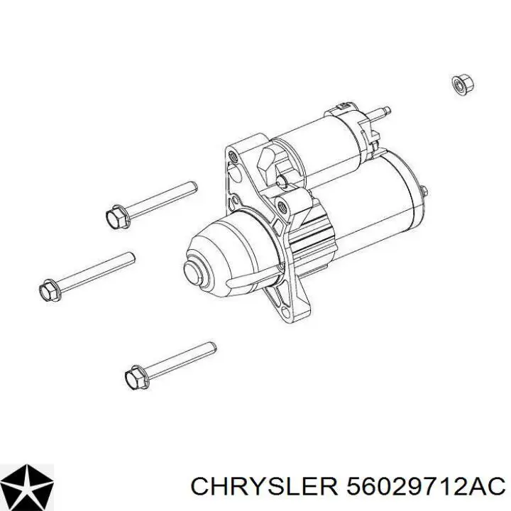 56029712AC Chrysler Motor de arranco