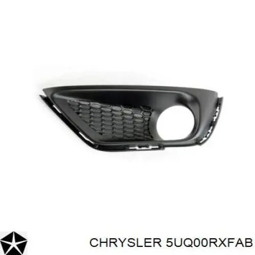 5UQ00RXFAB Chrysler Moldura direita de grelha do pára-choque dianteiro